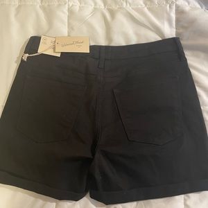 Black high waisted shorts